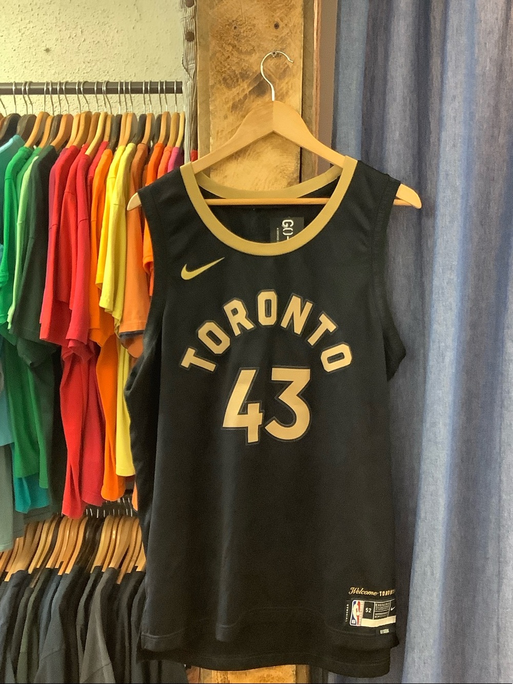 Nike Black Toronto Basketball Jersey